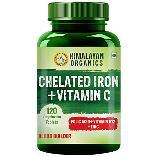 Buy Himalayan Organics Chelated Iron & Vitamin C Dietary Supplement ...