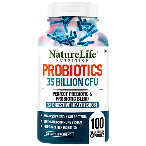 Buy Nature Life Nutrition Probiotics 35 Billion Cfu Dietary Supplement Capsules For Digestion