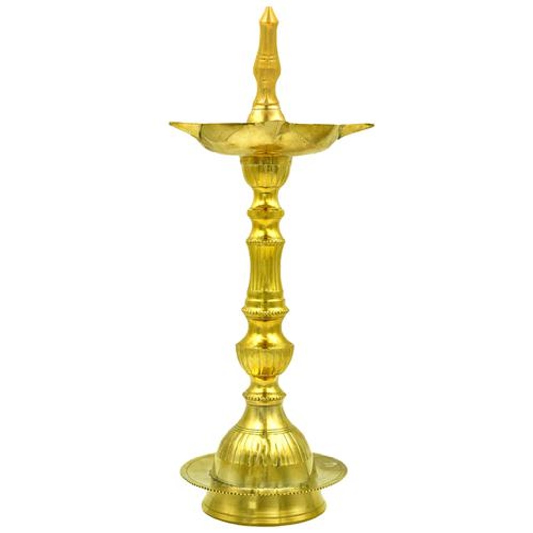 Buy Shubhkart Nitya Brass Venkatesaya Danakashi Kerala Samai - 12 Inch ...