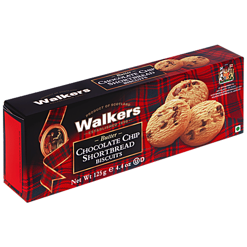 Buy Walkers Butter Chocolate Chip Shortbread Biscuits Delicious Cookies Vanilla Flavour