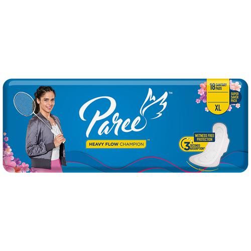 Buy Paree Soft & Rash Free Comfort Sanitary Pads for Women With 3 Seconds  Absorption For Heavy Flow, XL