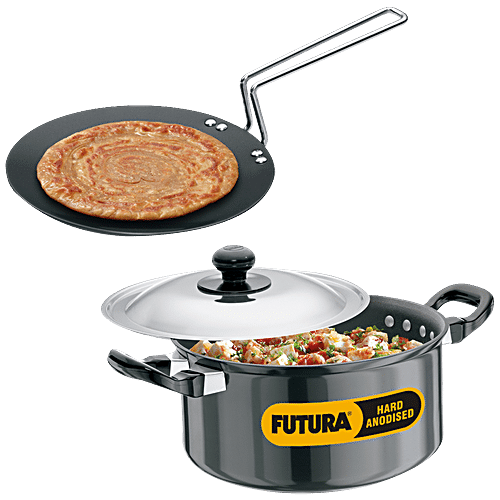 Hawkins Futura Hard Anodised 22 cm Roti Tawa