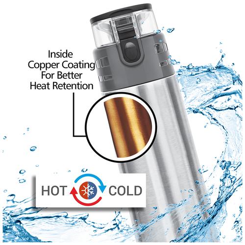 Buy Milton Atlantis 900 Thermosteel Hot And Cold Water Bottle Leak Proof Durable Silver Online 2774