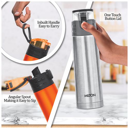 Buy Milton Atlantis 900 Thermosteel Hot And Cold Water Bottle Leak Proof Durable Silver Online 7827