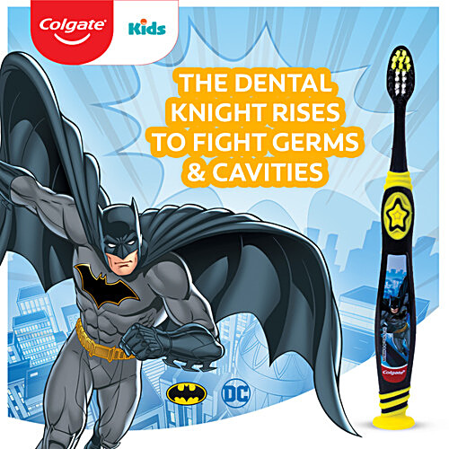 Buy Colgate Extra Soft Toothbrush - For Kids, Batman, With Tongue ...