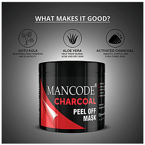 Buy Mancode Charcoal Peel Off Face Mask Skin Detox Removes