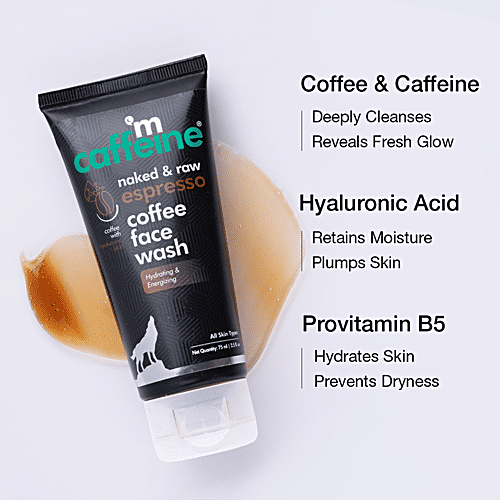 Buy Mcaffeine Naked Raw Espresso Coffee Face Wash With Hyaluronic Acid Hydrates Skin Online