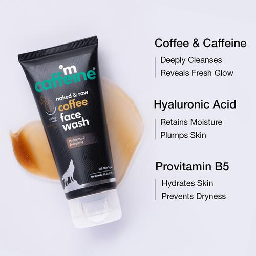 Buy Mcaffeine Naked Raw Espresso Coffee Face Wash With Hyaluronic Acid Hydrates Skin Online