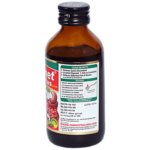 Buy AIMIL Zymnet Plus Syrup - Provides Relief From Gastric Discomfort