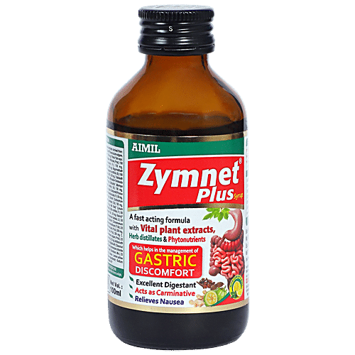 Buy AIMIL Zymnet Plus Syrup - Provides Relief From Gastric Discomfort