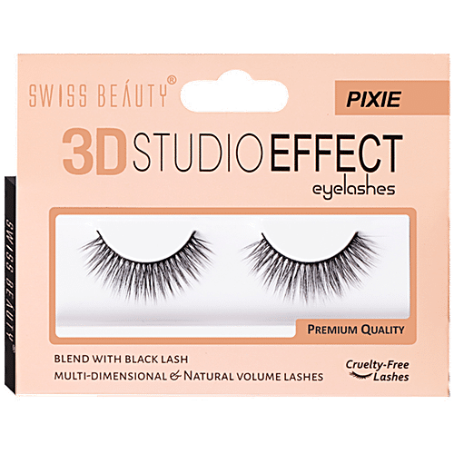 Buy Swiss Beauty 3D Studio Effect Eyelashes - Pixie, Premium Quality ...