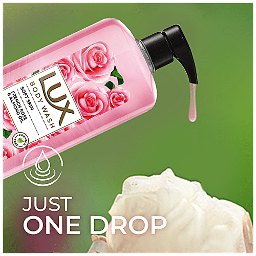 Lux Soft Touch Body Wash with French Rose and Almond Oil - 235 ml