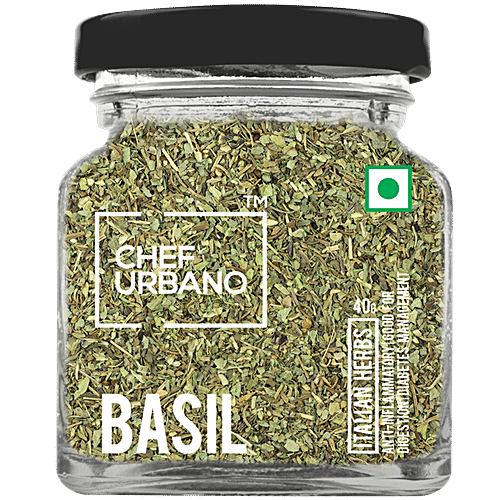 Chef Urbano Basil Italian Herbs Anti inflammatory Good For Digestion Diabetes Management 40 g