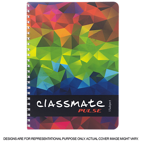 Buy Classmate Pulse Notebook Ruled Single Line Spiral Binding A4 250 Pages Online At Best 