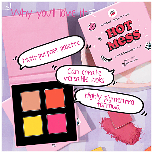 MyGlamm Popxo Makeup Collection - 4 Eyeshadow Kit, 4 g Hot Mess 