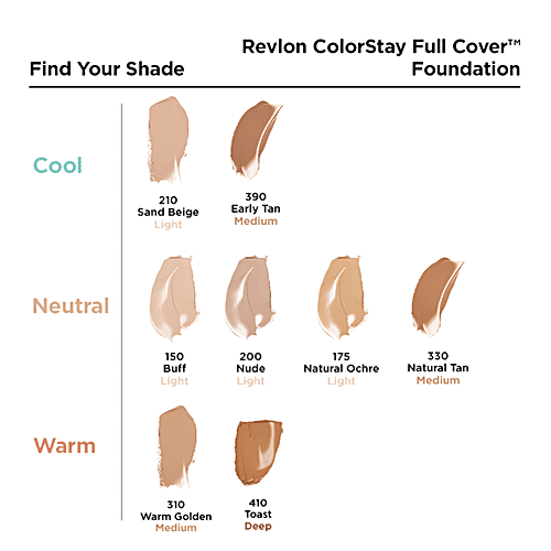 Revlon colour deals chart foundation