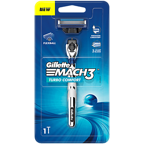 Buy Gillette Mach3 Turbo Men’s Razor For Menflexball Technology1 Pc 