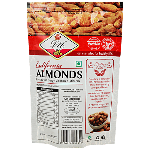 Buy DON MONTE California Almonds - Protein Rich, High Fibre, Natural ...