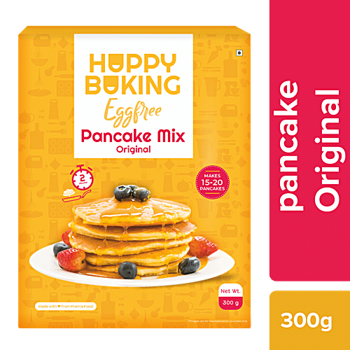 Buy Happy Baking Pancake Mix - Original, Premium, Egg Free, Makes 15-20  Online at Best Price of Rs 182 - bigbasket