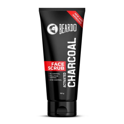 Buy Beardo Activated Charcoal Face Scrub - Deep Pore Cleaning, Removes ...