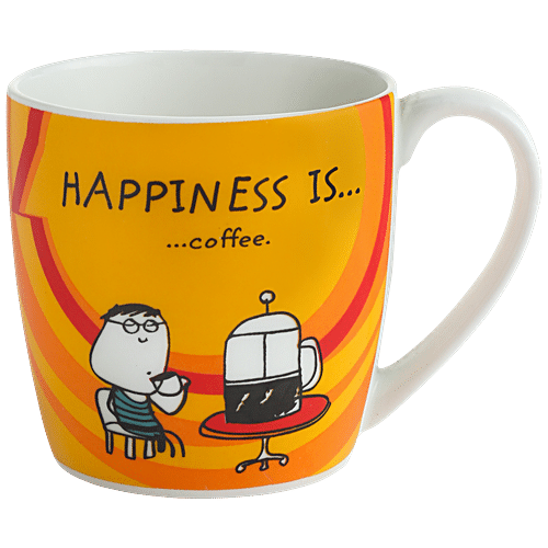 Buy Claycraft Ceramic Coffee Mug - Medium, Happiness Is... Alton Online ...