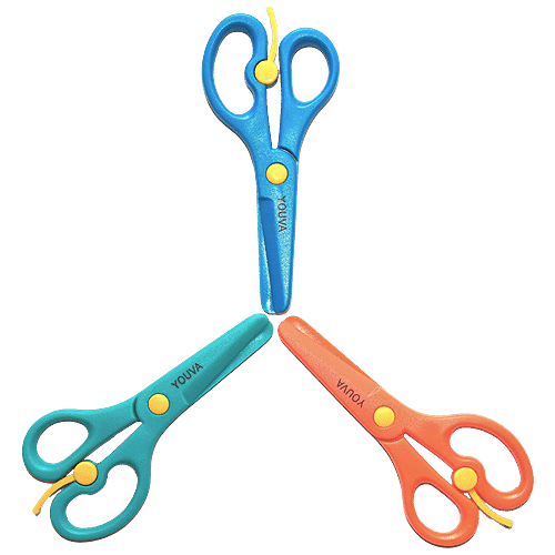 1InTheOffice Kids Scissors Pointed Tip, Kids Scissors Ages 8-10, Straight  Handle, Right & Left Handed (4 Pack) : : Office Products