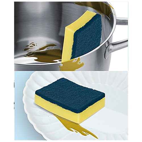 blue cleaning sponge