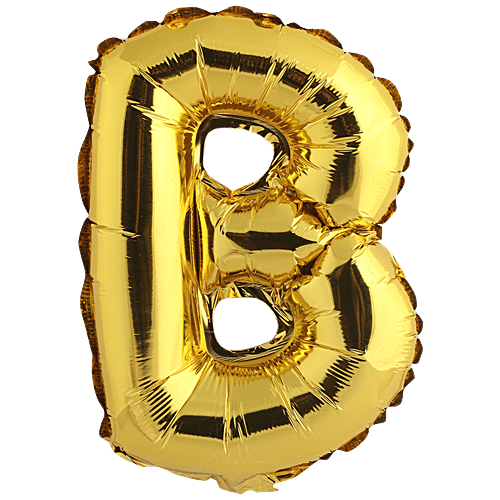 Buy Bvishal Foil Alphabet Balloon - Letter B, Party Decor, For Birthday ...