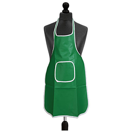 1pc Kitchen Apron With Big Pocket Waterproof Apron For Cooking