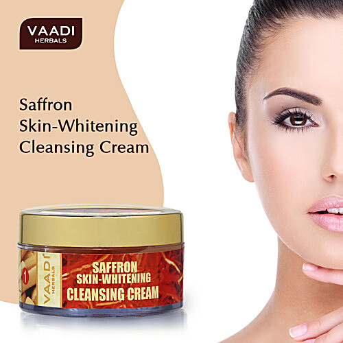 Buy Vaadi Saffron Skin Whitening Cleansing Cream Removes Dirt