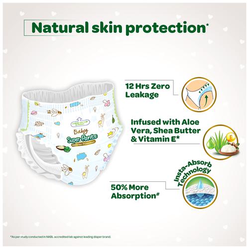 Dabur Baby Super Pants  Diaper Infused with Aloe Vera, Shea