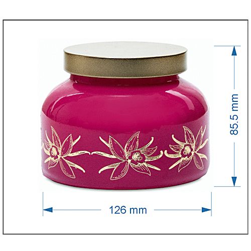 Buy Yera Glass Jar/Container With Golden Metal Lid - Dishwasher Safe, Used  For Storage Online at Best Price of Rs 239 - bigbasket