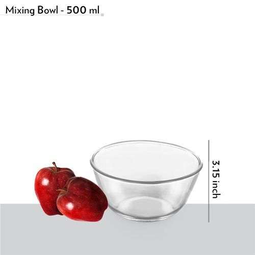 Buy Borosil Glass Mixing And Serving Bowls With White Lids Oven And Microwave Safe Borosilicate