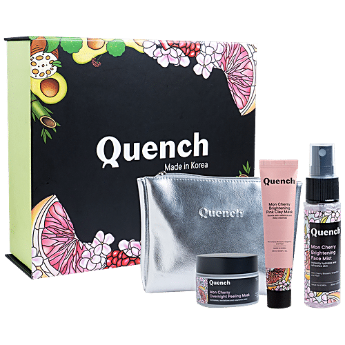 Buy Quench Botanics Glow Up Essentials Kit Mon Cherry Overnight