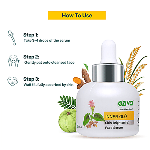 Buy OZiva Inner Glo Face Serum - Skin Brightening With Phyto Vitamin C ...