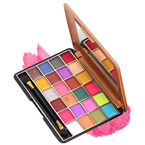 Buy Miss Rose 24 Color Glitter Eyeshadow Palette - Highly Pigmented ...