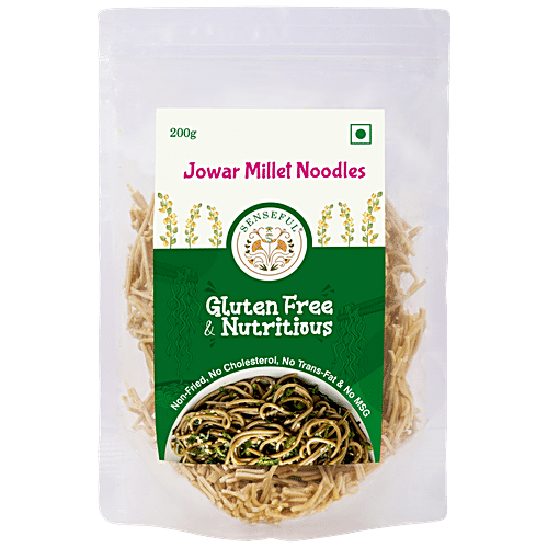 Buy SENSEFUL Jowar Millet Noodles - Gluten Free & Nutritious, Non-fried ...