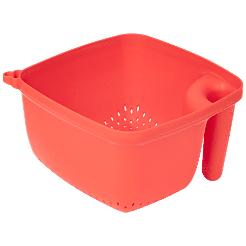 Buy Swastik Housewares Plastic Fruit & Vegetable Colander - Red, Sturdy 