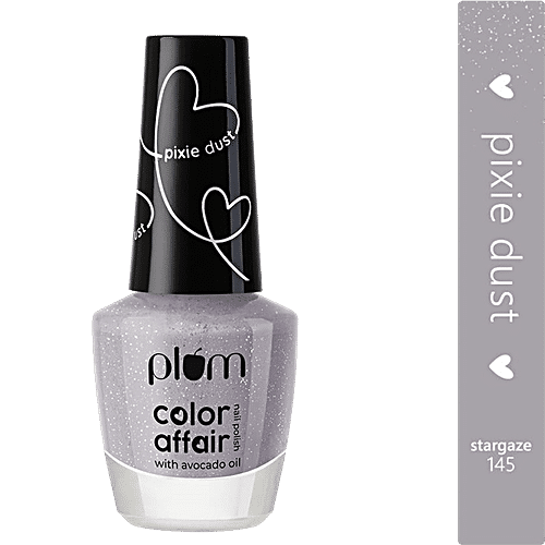 Buy Plum Color Affair Nail Polish - Pixie Dust Collection, Silver ...