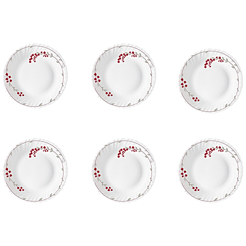 Buy Larah By Borosil Full Plates Set - Verona, Microwave, Dishwasher ...