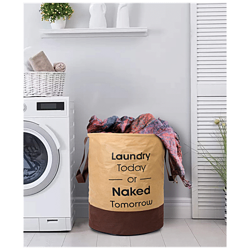 Buy Kuber Industries Foldable Laundry Basket - With Handle ...