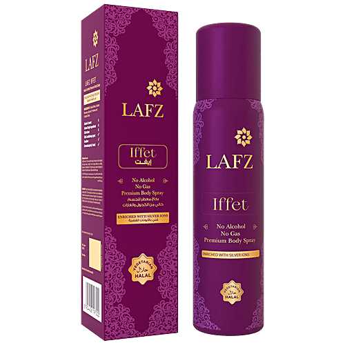 Buy LAFZ Iffet No Alcohol No Gas Premium Body Spray - For Women, Long ...