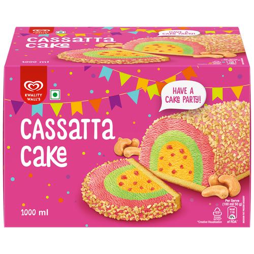 Buy kwality walls Frozen Dessert - Cassatta Cake, Filled With Cashew Nuts Online at Best Price 