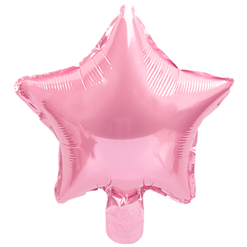 Buy Hankley Star Foil Balloons - 30 cm For Decorations, Pink Online at ...