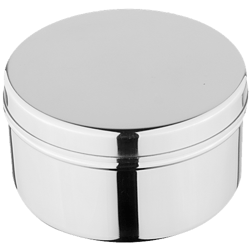 Buy Omega Stainless Steel Dabba Set With Lid - Plain, Durable, High ...