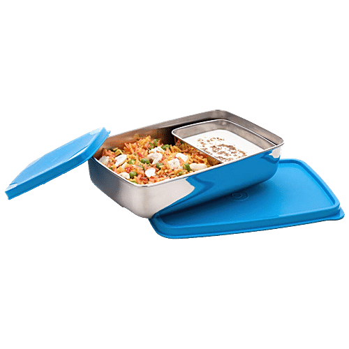 Buy Signoraware Compact Big Steel Lunch Box Set - Leakproof Online at ...