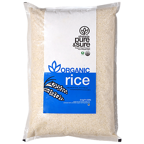 Buy Phalada Pure & Sure Organic Semi Polished Rice Sonamasoori - Fine ...