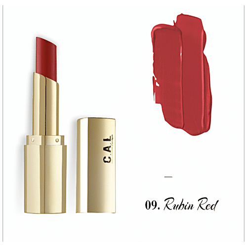 CAL Losangeles Intense Matte Lipstick - Highly Pigmented, Hydrating, Weightless Finish, Long Lasting, 3.5 g Rubin Red 