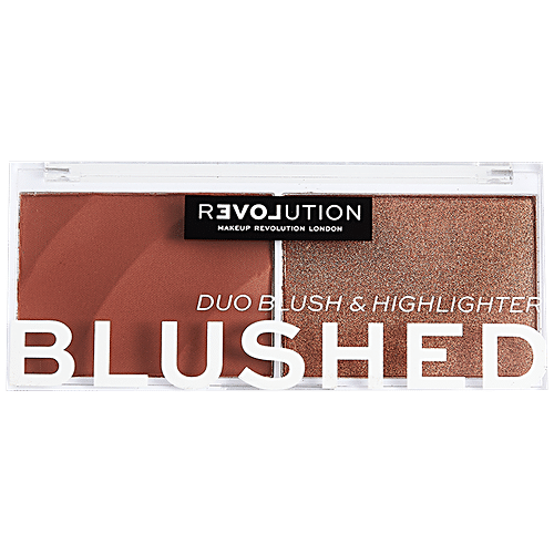 Buy Makeup Revolution - Blushed Duo Blush & Highlighter - Kindness,  Multi-Color Online at Low Prices in India 