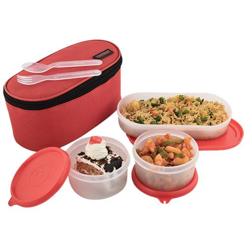Buy Trueware Stainless Steel Lunch Box With 3 Containers - Elite ...